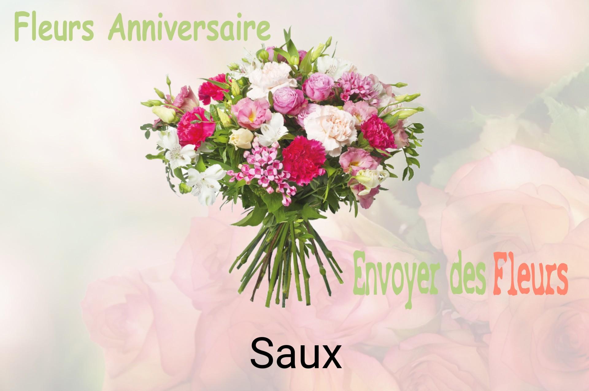 Bouquet de fleurs d’anniversaire livré à Saux